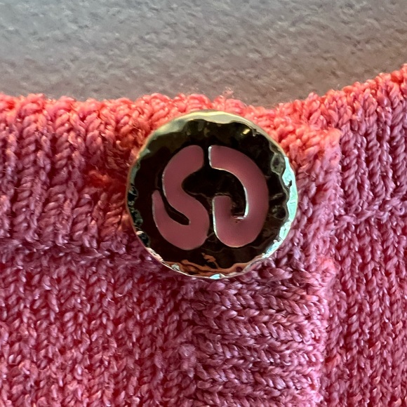 St John knit button back top - Picture 4 of 8